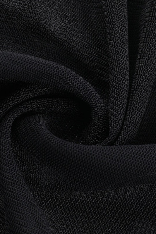 Gothic Rhinestone Cross Mesh T-Shirt