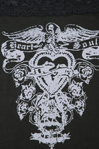 Gothic Colorblock Slim Fit T-Shirt