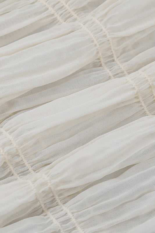 Spaghetti Strap Deep V Boho Dress