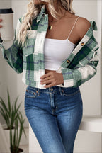 Vintage Plaid Woolen Jacket
