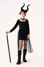Dark Witch Dress Kid Halloween Costume