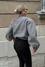 Thick Grey Woolen Jacket