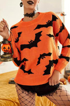 Halloween Jacquard Long Sleeve Sweater