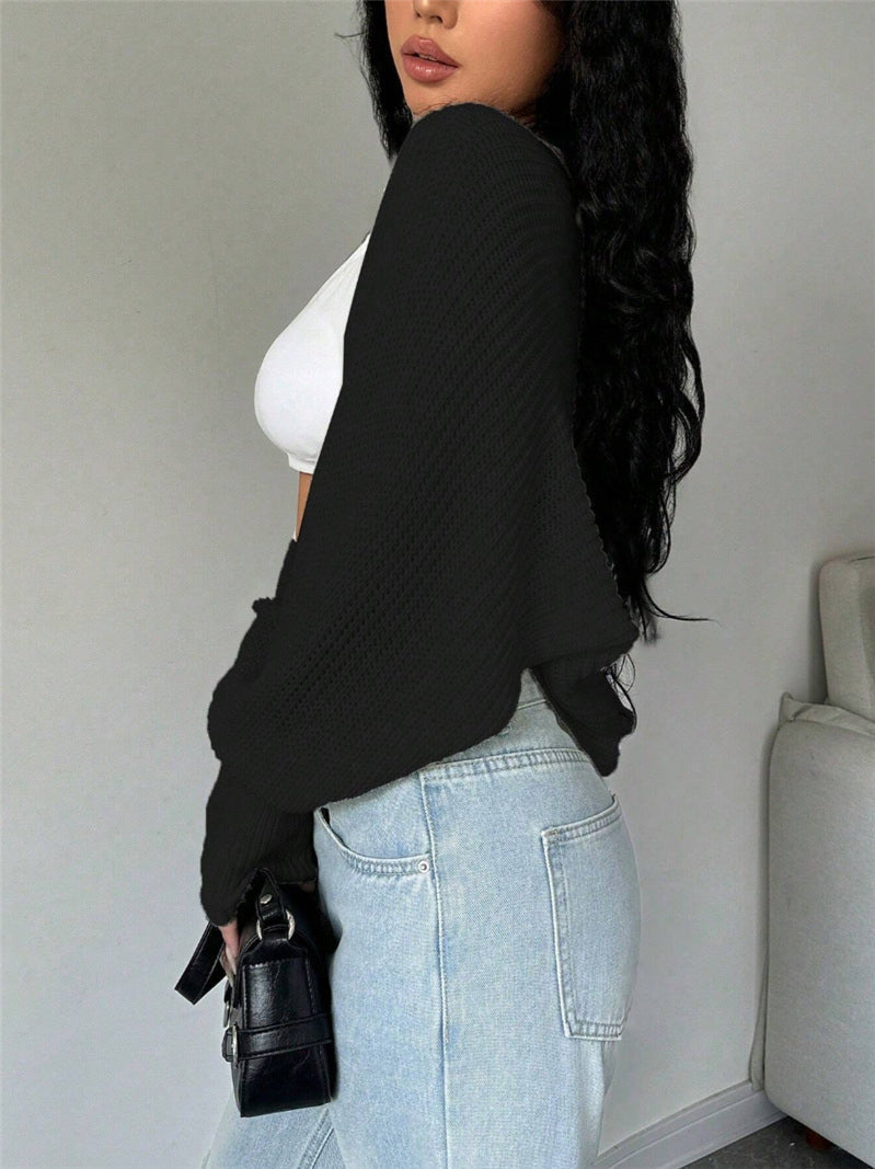 Loose Fit Knit Shrug Cardigan