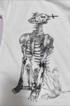 Skull Dog High Neck Slim T-Shirt
