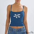 Eclectic Flower Knit Short Top