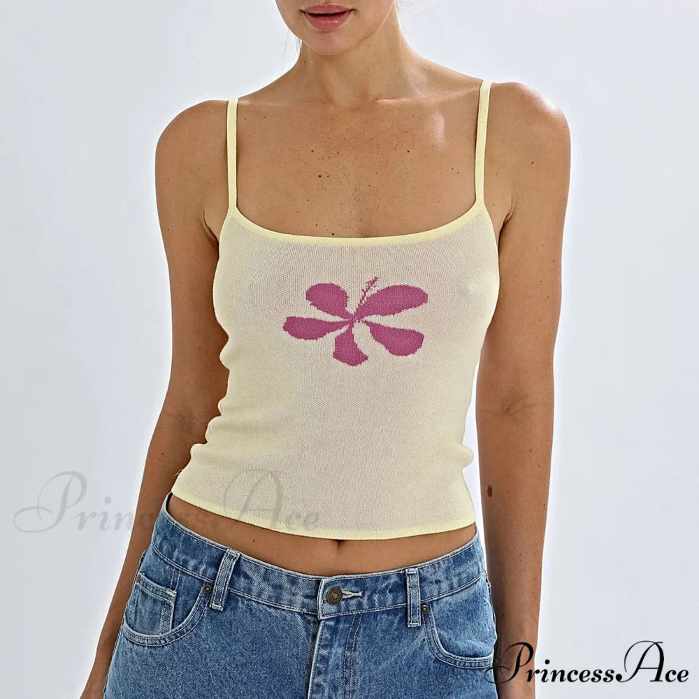 Eclectic Flower Knit Short Top