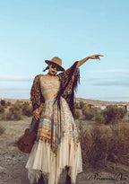 Eclectic Vibrant Stitching Frills Uneven Skirt