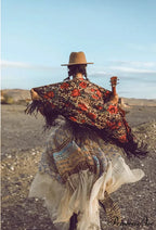 Eclectic Vibrant Stitching Frills Uneven Skirt