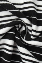 Colorblock Striped Polo Knit Sweater