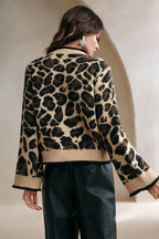 Slouchy Leopard Knitwear Cardigan