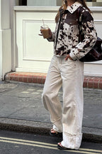 Casual Printed Overshirt Coat