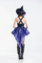 Purple Tailcoat Witch Halloween Costume