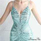 Edlyn Sequin Laceup Charming Mermaid Formal Dress