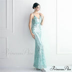 Edlyn Sequin Laceup Charming Mermaid Formal Dress