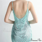 Edlyn Sequin Laceup Charming Mermaid Formal Dress