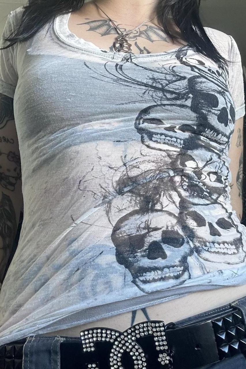 Sexy Mesh See-Through Crop T-Shirt