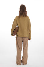 Vintage Cozy High Neck Loose Fit Sweater