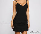 Effortless Beauty Stylish Ruffled Mini Dress