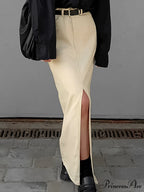 Effortless Slit Graceful Maxi Skirt