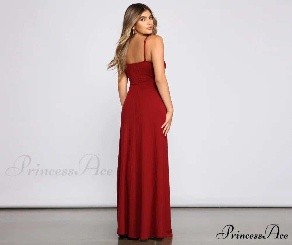 Effortless Style Stylish Tie-Front Maxi Dress