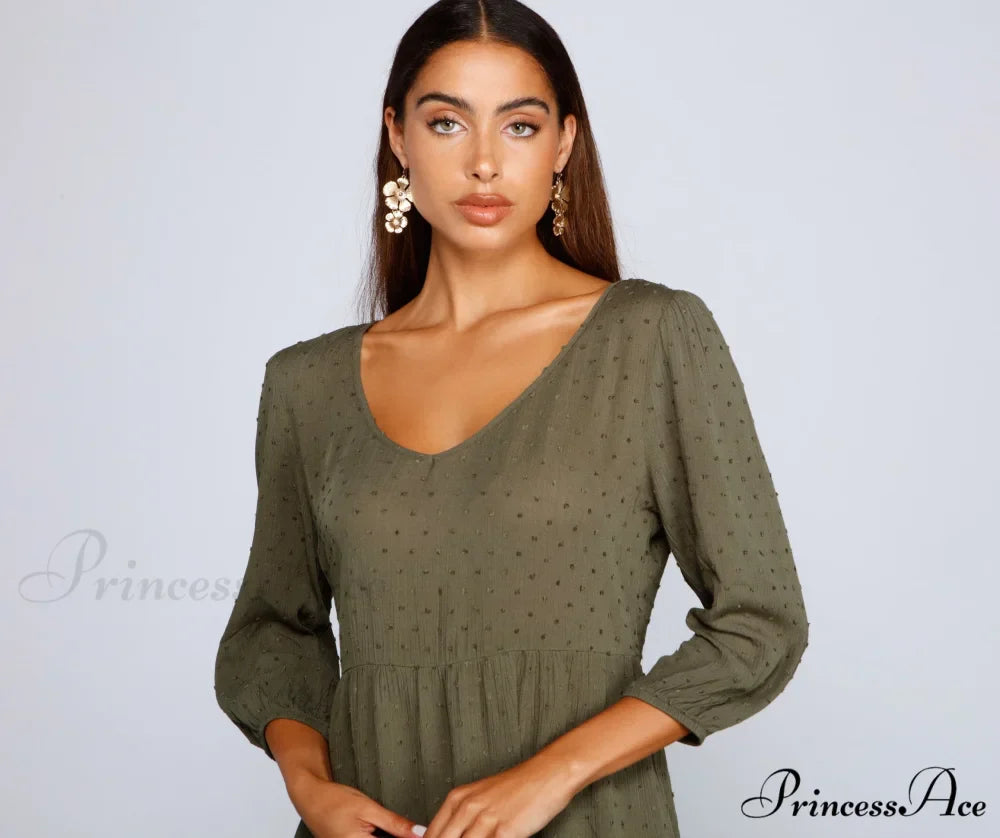 Effortless Vibes Stylish Babydoll Dress