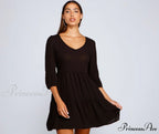 Effortless Vibes Stylish Babydoll Dress