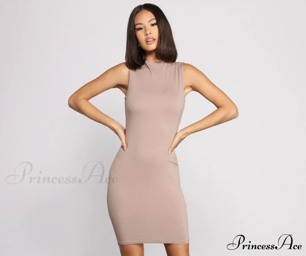 Effortlessly Chic Stylish Sleeveless Mini Dress