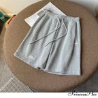 Elastic Waist Cotton Casual Biker Shorts