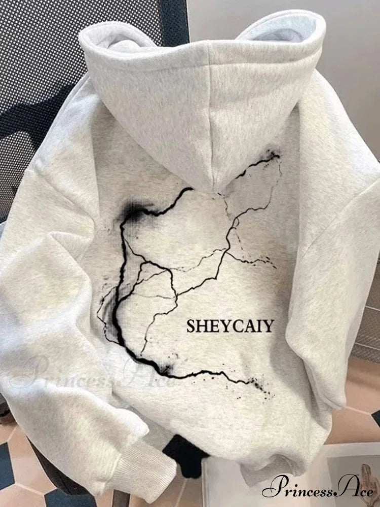 Electric Graphic Rap Fleece Hoodie