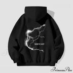 Electric Graphic Rap Fleece Hoodie