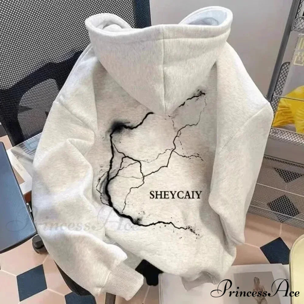 Electric Graphic Rap Fleece Hoodie