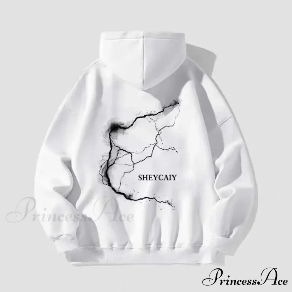 Electric Graphic Rap Fleece Hoodie