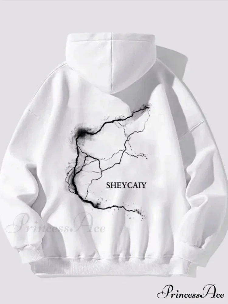 Electric Graphic Rap Fleece Hoodie