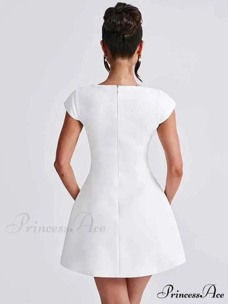 Elegant Backless Bodycon Mini Christmas Party Dress