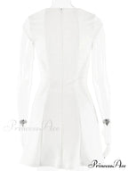 Elegant Backless Bodycon Mini Christmas Party Dress