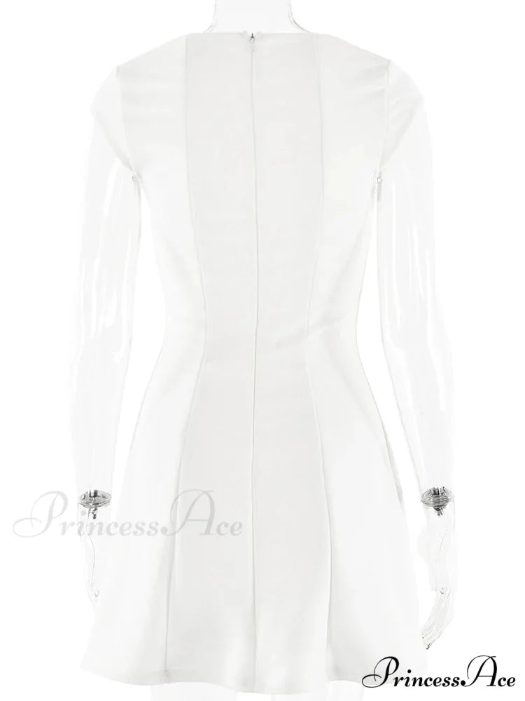 Elegant Backless Bodycon Mini Christmas Party Dress