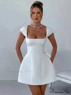 Elegant Backless Bodycon Mini Christmas Party Dress