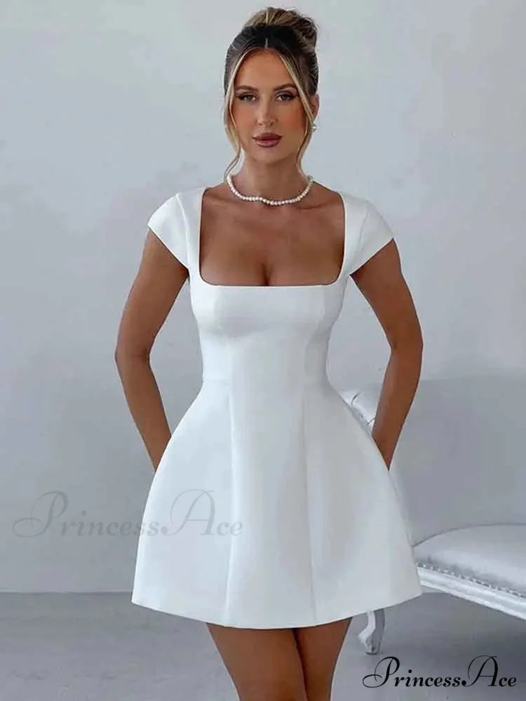 Elegant Backless Bodycon Mini Christmas Party Dress