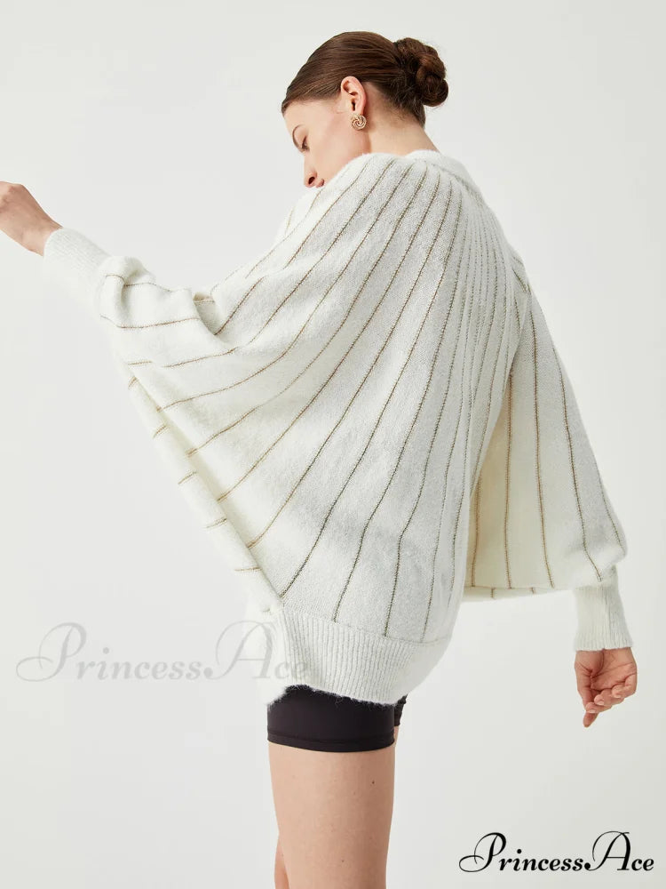 Elegant Batwing Graceful Sleeve Knit Dress