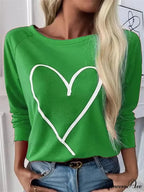 Elegant Casual Loose Round Neck Outdoor Autumn Winter Christmas Tree Hoodie