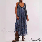 Elegant Chiffon Floral Bohemian Dress