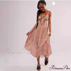 Elegant Chiffon Floral Bohemian Dress