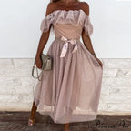 Elegant Crochet Lace Patchwork Flower Dress