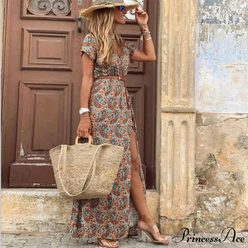 Elegant Evening Summer Long Boho Dress