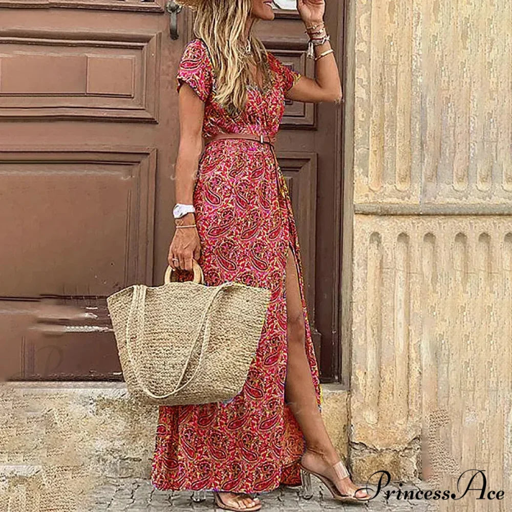 Elegant Evening Summer Long Boho Dress