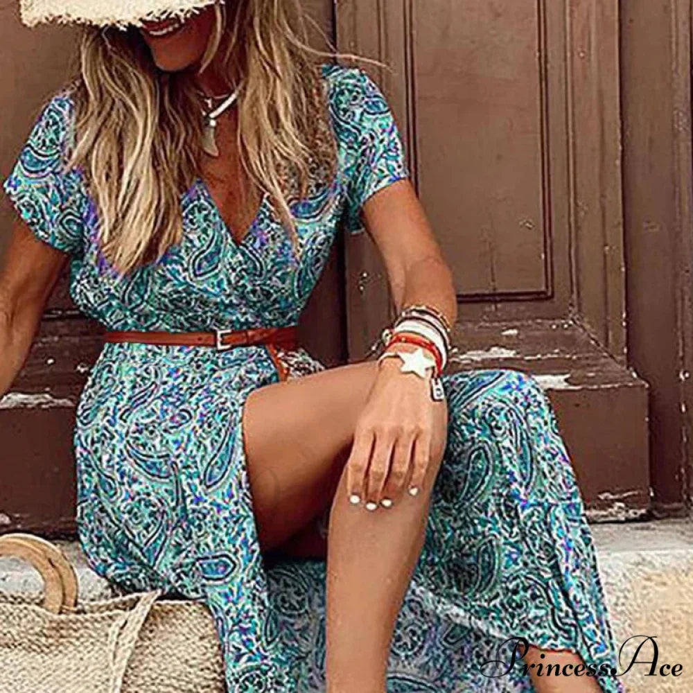 Elegant Evening Summer Long Boho Dress