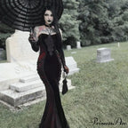 Elegant Fashion Tight Halter Mermaid Hot Sweet Corset Mesh Maxi Gothic Pleated Bodycon Party Gown Dress