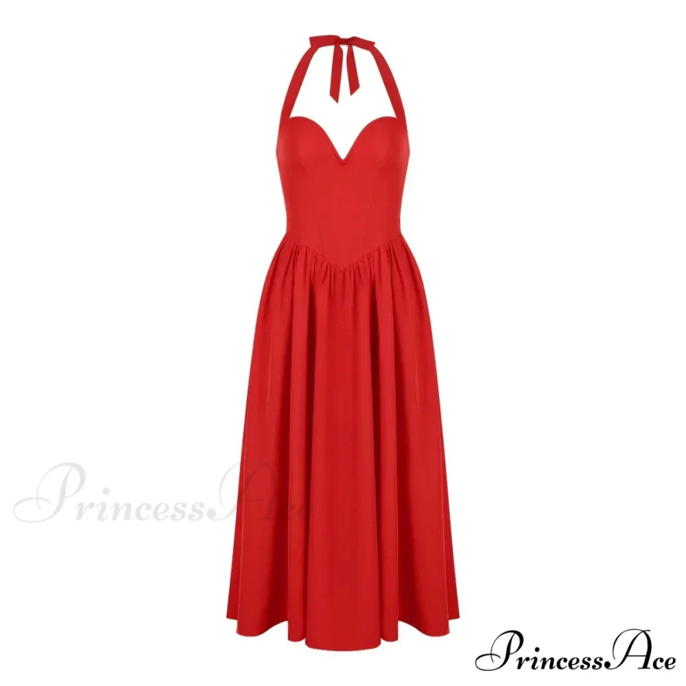 Elegant Fit and Flare Casual Sexy Christmas Party Dress