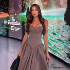 Elegant Fit and Flare Casual Sexy Christmas Party Dress